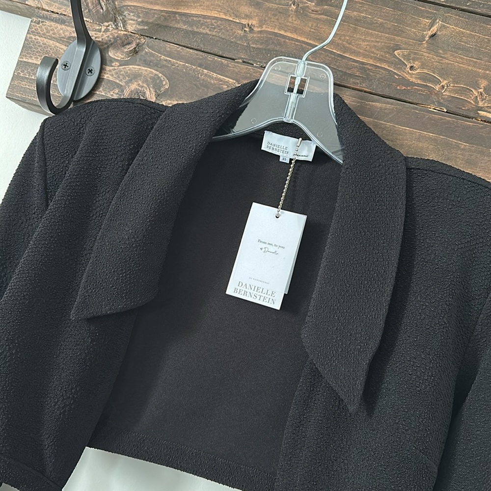 NWT Danielle Bernstein Wrap Knit Top
